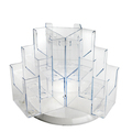 Azar Displays Nine-Pocket Three-Tier Revolving Trifold Brochure Holder 252810